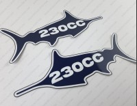 Sea Fox 230CC Boat Logo Decal Set of 2 x 8.25"